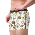 thumbnail image 3 of Kdxio Men's Boxer Briefs with Donut Sloth Print - Comfortable and Breathable Underwear for Everyday Wear, 3 of 7