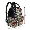 thumbnail image 2 of Honeii giant bass with big muscles Pattern Mummy Diaper Bag Backpack Durable Maternity Baby Nappy Casual Shoulder Bags Travel Hiking Outdoor Pack, 2 of 6