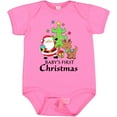 thumbnail image 3 of Inktastic Baby's 1st Christmas with Santa Reindeer and Tree Boys or Girls Baby Bodysuit, 3 of 5