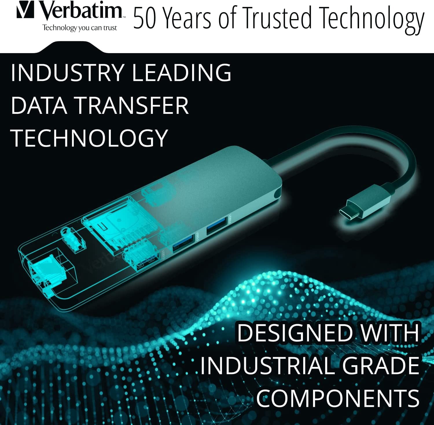 Verbatim 9-in-1 USB-C Hub with 4K HDMI, Power Delivery, USB 3.0, SD Card Reader & Gigabit Ethernet Port