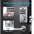 thumbnail image 4 of iMagic Keypad Deadbolt, Keyless Entry Deadbolt Lock, Electronic Keypad Door Lock, Auto Lock, 50 User Codes, Easy to Install (Satin Nickel), 4 of 8