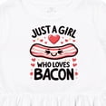 thumbnail image 4 of Inktastic Just a Girl Who Loves Bacon Girls Toddler Dress, 4 of 5