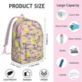 thumbnail image 5 of Cute Hedgehog Backpack – Adorable Cartoon Forest Scene Pattern with Floral Design and Artistic Aesthetic Bookbag for Travel, 5 of 5