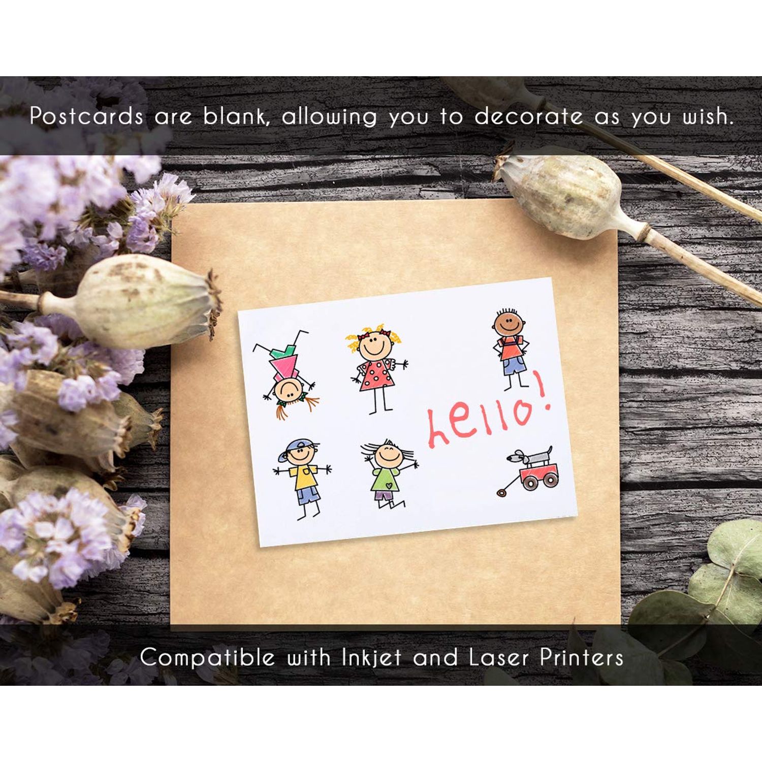2021 Funny Postcard Set 4 Postcards 130 Thick Cardstock