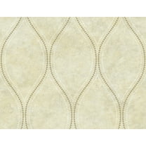 Kenneth James Eira Beige Marble Ogee Wallpaper