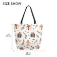 thumbnail image 5 of FORMRS Womens Canvas Tote Bag with Zipper Inner Pocket Shoulder Handbag, Christmas Gift Pattern, 5 of 7