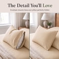 thumbnail image 4 of Sacred Thread Rayon Derived from Bamboo Sheets ,6-Piece Set, 1 Flat Sheet, 1 Fitted Sheet, 4 Pillowcases, 4 of 9
