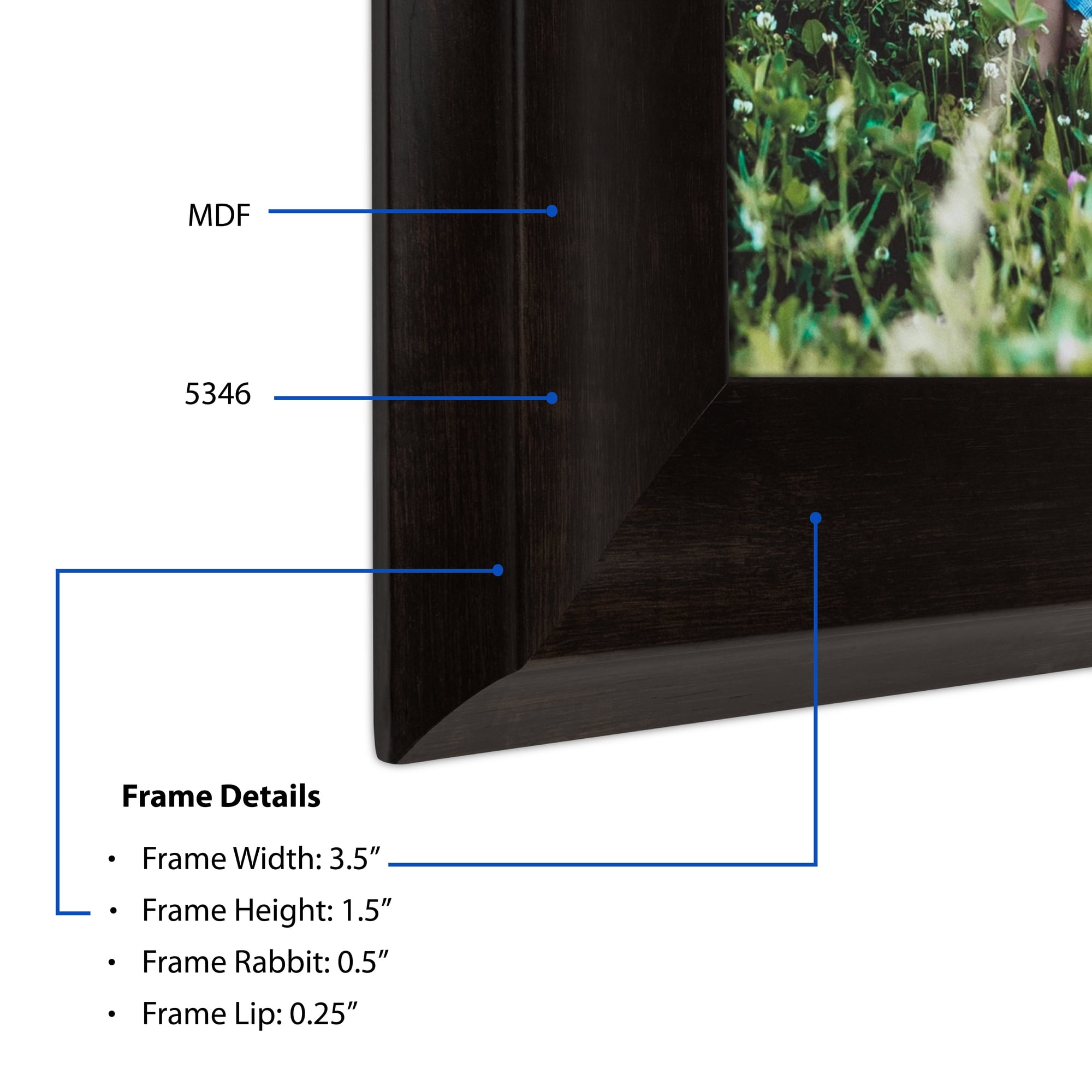 ArtToFrames 18" x 24" Other Picture Frame, 18x24 inch Multi MDF Poster Frame (WOM-5346),  Pack