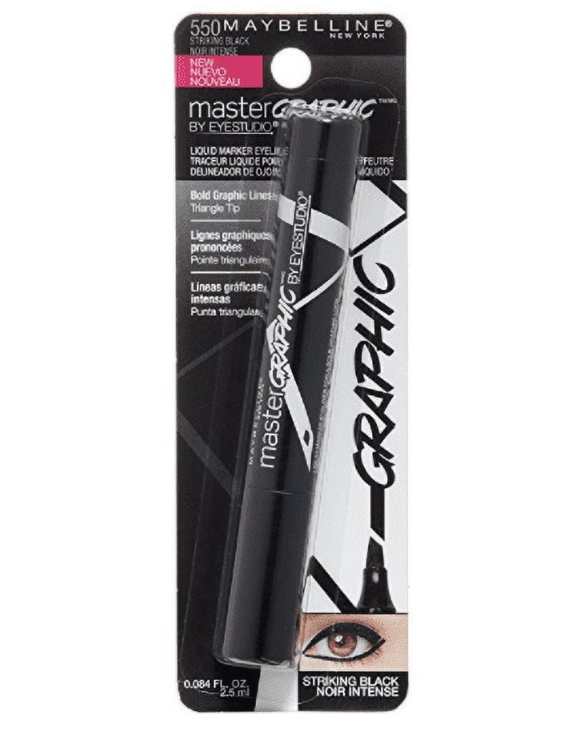 Master Liquid Eyeliner, New 0.084 oz Maybelline EyeStudio Graphic York fl