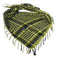 thumbnail image 5 of Arab Plaid Fringe Scarf Lightweight Cotton Head Neck Wrap with Tassel Unisex, 5 of 5