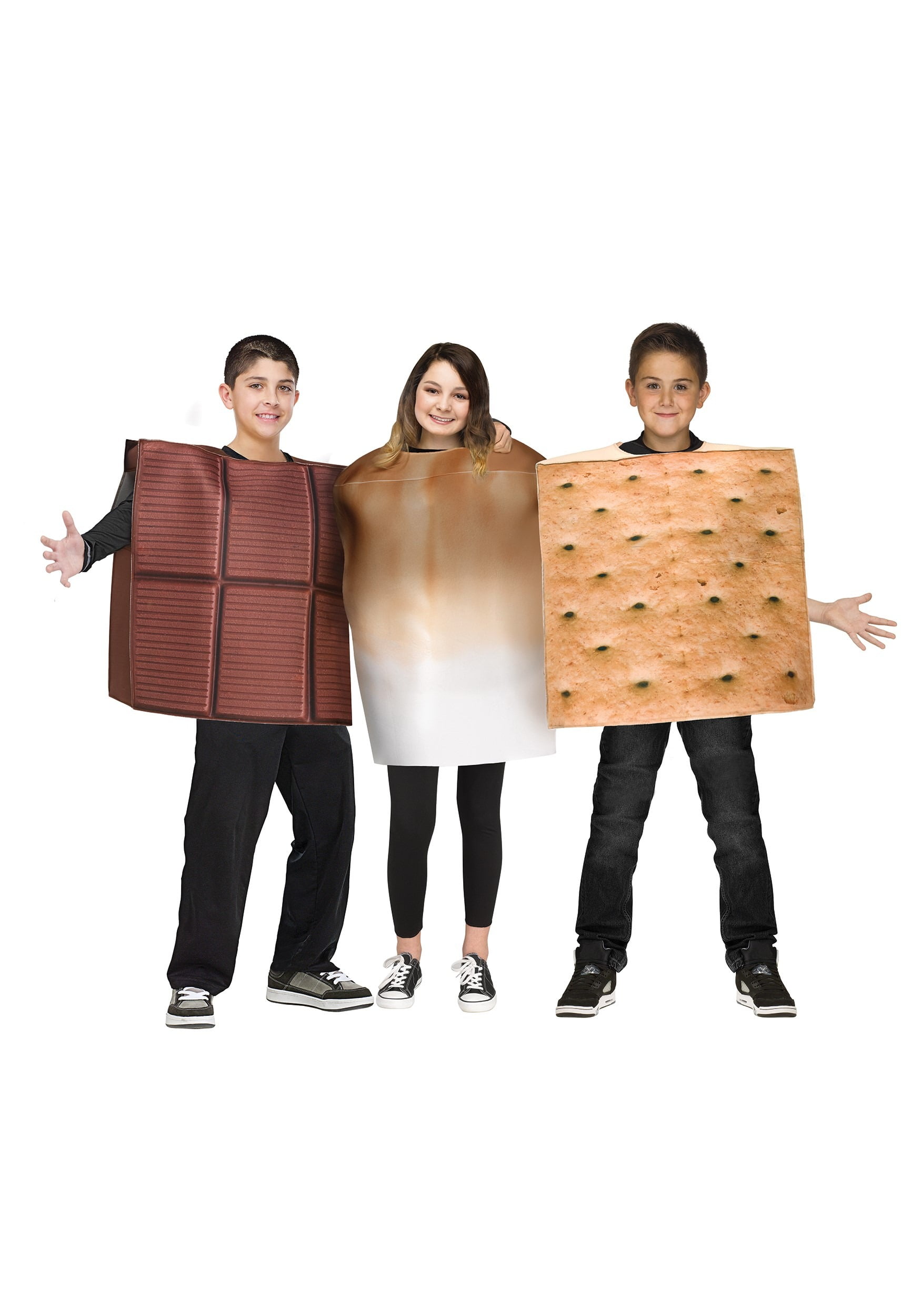 Two Tunics S'mores Snack Couple Halloween Costume for Adults Standard Size 