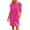 Hot Pink summer dresses, variant on SEMPAI Summer Dress for Women Summer Dresses Short Sleeve Round Neck Solid Knee-Length Women'S Casual Dresses Summerdresses Trendy Perfect Gift
