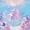 Watercolor B, variant on jejeloiu Cute Axolotl Bed Sheets For Girls,Pink 3D Cartoon Monogrammed P King Sheets For Kids,4 Pieces