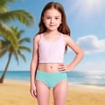 thumbnail image 2 of Shadoumai Girls Swim Bikini Bottoms with Fully Lined, UPF 50+ Sun Protection Swimsuit Soft Quick-Dry for Beach Pool 2-8 Years, 2 of 5