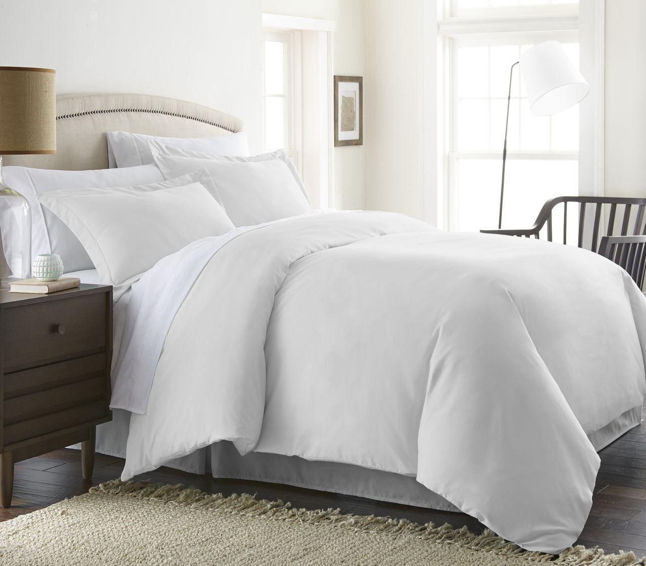White 3 Piece Duvet Cover Set Twin/Twin Extra Long, by Simply Soft