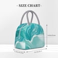thumbnail image 2 of Balery Teal Turquoise 1 Bolsa de Almuerzo para Mujeres, Caja de Almuerzo, Bolsa de Almuerzo Pequeña Impermeable, Tote de Almuerzo Reutilizable con Gran Capacidad, 2 of 6