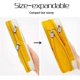 thumbnail image 2 of large capacity pencil case pencil bag school stationery organizer makeup bag,yellow 26-27s, 2 of 5