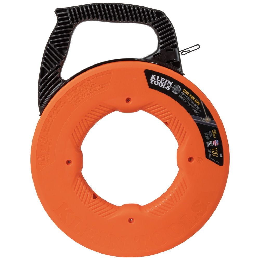 Klein Tools 120' Steel Fish Tape