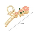 thumbnail image 6 of Flowers Hollow Metal Hair Claw Elegant Tulip Shark Hair Clip Spring Design Strong Holding Non-slip Girl Ponytail Headwear, 6 of 8