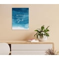 thumbnail image 3 of Christian Art Be Still and Know That I am God,Christian Canvas Wall Art,Bible Verses Wall Decor, Scripture,Blue Bible Posters Decor Wall Art 11x14 Inch, 3 of 5