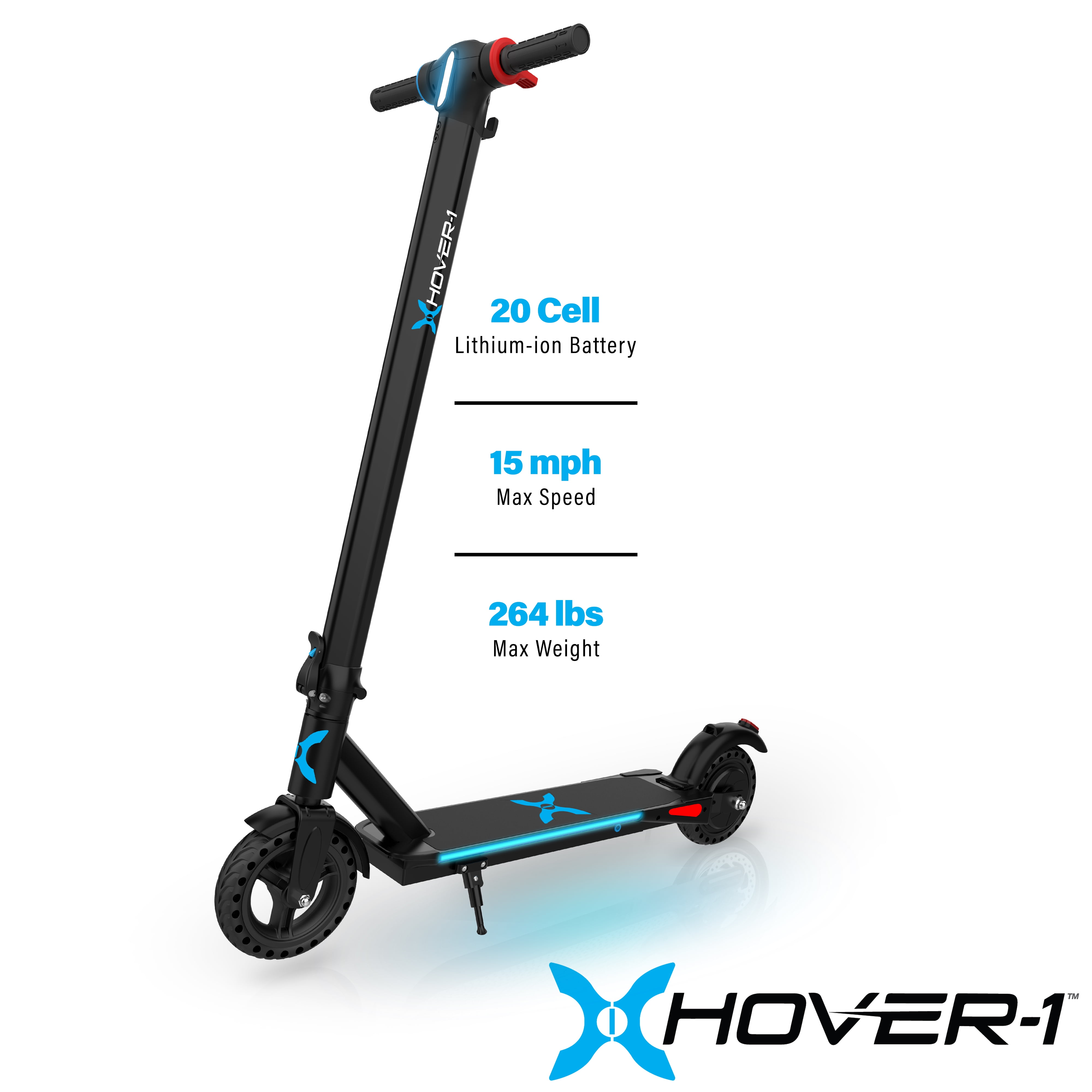 Hover 1 Edge Electric Scooter W Led Headlight Built In Bluetooth Speaker 15 Mph Max Speed 264 Lbs Max Weight 6 Miles Max Distance Black Walmart Com Walmart Com