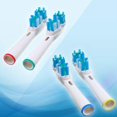 thumbnail image 3 of Cabezales de cepillo de repuesto compatibles con Oral-B-Braun - Dual Clean - 4 cabezales de cepillo de repuesto para cepillo de dientes eléctrico universal Levamdar HMHZ376-2, 3 of 7