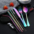 thumbnail image 4 of Couverts Arc-en-Ciel Portables, Couverts de Camping Colorés, Bento, 4 of 7