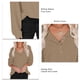 thumbnail image 5 of V Neck Long Sleeves Shirt Stylish Plain Casual Loose Inclusive Pure Color Blouses  for Date ANGGREK Otros, 5 of 6
