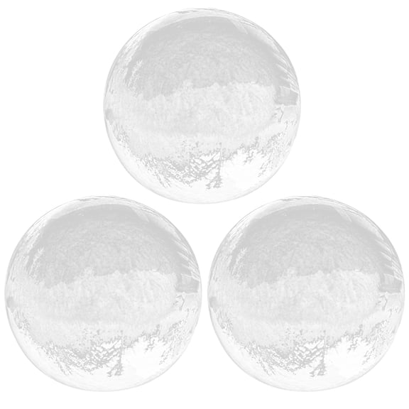 3 Pcs White Transparent Crystal Balls