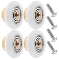 thumbnail image 5 of MRLESS Set of 4 Shower Door Rollers for Sliding Glass Doors, Bathroom Pulley Wheels Replacement, 5 of 6