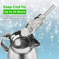 thumbnail image 4 of SSAWcasa 61oz Coffee Carafe for Keeping Hot,Stainless Steel Insulated Vacuum Coffee Thermos Urn,Thermal Flask Pot,Coffee Dispenser,Keep 12 Hours Hot,24 Hours Cold (Silver), 4 of 8
