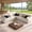 Beige, variant on Hombryzy 113" Modular Sectional Sofa with Movable Ottoman, L-Shaped Deep Seat Cloud Couch for the Living Room, 4-Seat, Black