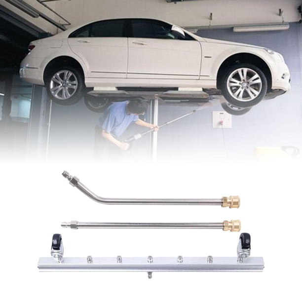 Limpiador de Chasis de Lavadora a Presión, Varita de Extensión, Escoba de Agua debajo Del Accesorio de Lavadora de Coche para SUV, Automóviles, Camion 65cm