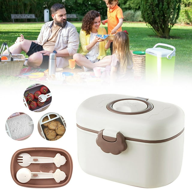 WHEANG Portable Formula Container Sealed And Dispenser Travel Friendly Powder Box For Snacks And Rice Compact Design