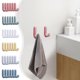 thumbnail image 1 of Juego de garfios de plástico de 6 Montaje de pared sin punzón | Ganchos adhesivos multicolores para organización del hogar | Agarre resistente a fugas duradero | 6 x 3,2 x 2 cm Diseño compacto, 1 of 6