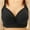 A_Black, variant on Loopsun Womens Bra Plus Size, Bras for Women, Woman's Stripe Printed Gathered Together Large Size Daily Bra Underwear No Rims Gray L