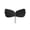 Black, variant on Luxtrada Strapless Self Adhesive Bra, Push Up Invisible Silicone Bras for Women with Drawstring Suit For Dress Wedding Party "Cup C,Black"