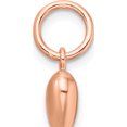 thumbnail image 2 of Sterling Silver Rose-Tone Polished Puffed Heart Pendant (Width 8.75) (Length 17.8) - Jbsp, 2 of 5