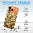 thumbnail image 4 of Case For Apple iPhone Air / 17 Pro / 17 Pro Max Series Case, Slim Thin Transparent Flexible Clear TPU Shockproof Phone Case For iPhone 17 Series, Gold Metal, 4 of 6