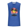 thumbnail image 5 of Xcmzpl Men's Independence Day Print Tank Tops Stretch Crewneck Sleeveless Shirts for Patriotic Events Gym USA Star Stripes Fourth July Tee Shirts, 5 of 6