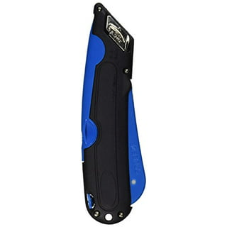 Easycut Cutter Knife w/Self-Retracting Safety-Tipped Blade, 6 Plastic  Handle, Black/Blue - Advanced Safety Supply, PPE, Safety Training,  Workwear, MRO Supplies
