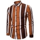 thumbnail image 1 of Camisas Hombre Manga Larga Camisa de vestir informal con botones a de manga larga para hombre (Coffee, 4XL), 1 of 5