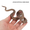 thumbnail image 2 of Gustave Fake Realistic Snake Toys Scary Snake Figure Lifelike Cobra Model Halloween Prank Props Garden Decoration Gifts, 2 of 6