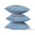 thumbnail image 2 of Window Wreath Palace Throw Pillow in Magenta Beige Indigo 16x16, 2 of 4