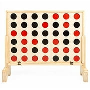Play Platoon Giant Wooden Drop 4 Outdoor Game - Four in a Row Wins (Giant Wooden Drop 4)