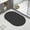 Black, variant on Diatomite Bathroom Floor Mat | Super Absorbent & Quick Drying | Non-Slip Rubber Backing | Water Absorbent Bath Rug | Modern Style | 40X60Cm (16X24In)