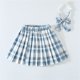 thumbnail image 1 of Odeerbi Niñas Falda Plisada Con Corbata Rayada Falda Uniforme Escolar, 1 of 4
