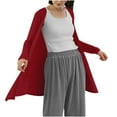 thumbnail image 2 of Neewe Womens Casual Lightweight Long Sleeve Cardigan Soft Drape Open Front Fall Dusters, 2 of 5