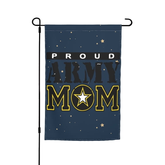Proud Army Mom Mom Garden Flag 12x18 Inch Indoor Balcony Courtyard Outdoor Decorative Flag