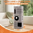 thumbnail image 3 of Inadays Cat House for Indoor Cats, 3-Storey Cozy Felt Cat Bed Cave with Tunnel Hideaway, Large Multi-Cat Condo for Rest & Play, Gray, 3 of 9
